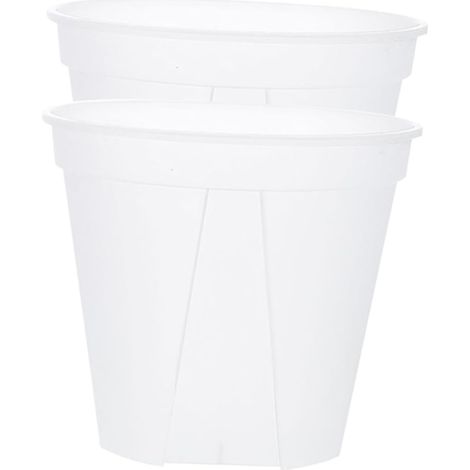 Jardinière à Orchidées en Plastique 2pcs avec Drainage, Pots Décoratifs Transparents pour Culture Intérieure, Facile à Planter et Retirer Les Plantes (1/5)