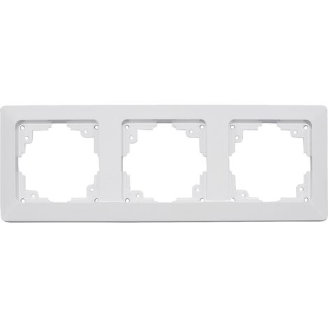 MILOS Cadre 22789, 3 modules, blanc mat