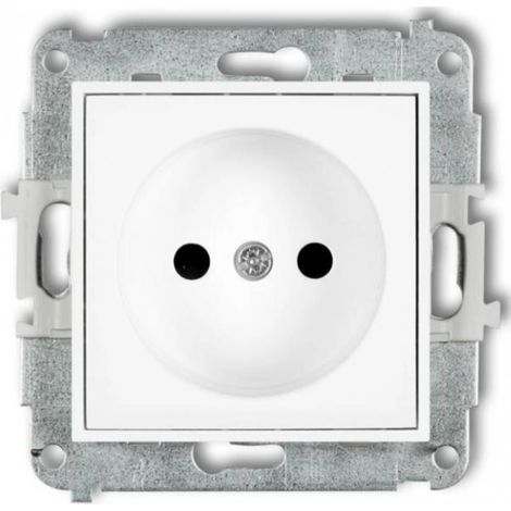 Mini-Einzelsteckdose mit Jalousien, weiß, MGP-1p