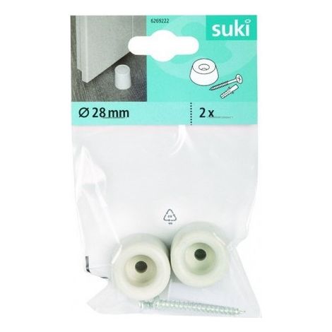 Fix-o-moll Türschloss mit Schraubverschluss + Dübel2bloqueportegrisdeo25mm - Fix-o-moll