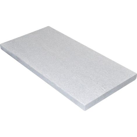 Margelle de piscine pierre naturelle Quartzite Blanc 60x30x3 cm Bord Droit - À l'unité - Ti'ma Stone (1/4)
