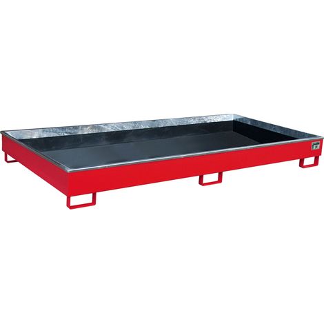 Bauer Regalwanne mit PE-Einsatz RW 2700-1 PE, lackiert, Feuerrot