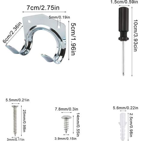15er-Pack robuste Mehrzweck-Werkzeughaken für die Aufbewahrung in Haus und Garage – rutschfeste Doppelhaken zur Wandmontage für Lager, Garage, Schuppen und Gartengeräte (1/5)