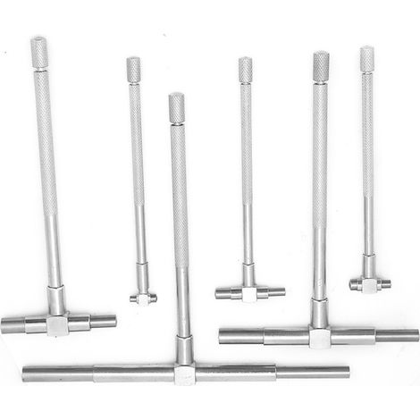 Vernickeltes Teleskopmessgerät mit Vierkantkopf, Innendurchmesser 8–150 mm (1/5)