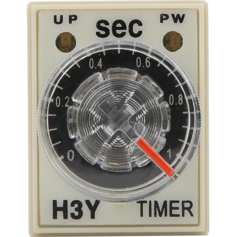 H3Y-2 Temporisateur Relais 8 Broches Temporisation 01 Seconde Type Cadran 5A Usage Multiple (110V CA) (1/5)