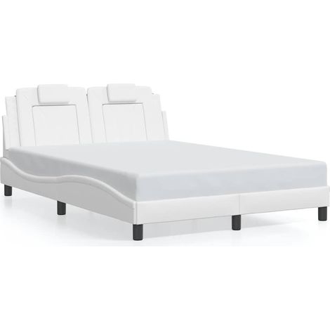 Maison Exclusive - Giroletto Viana senza Materasso Bianco 140x190 cm in Similpelle (1/5)