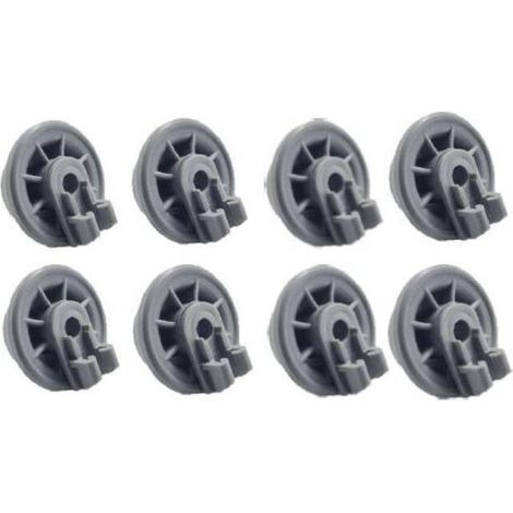 Roulettes pour lave-vaisselle compatibles avec Bosch Ensemble complet de 8 tiroirs pour lave-vaisselle avec roulettes en bas, compatible avec Siemens, Kenmore Elite, Balay, Beko, Indesit, Neff, Bosch (1/5)