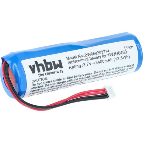 vhbw 1x Akku Ersatz für DJI 1WJG0480, TI100782 für Drohne Controller (3400 mAh, 3,7 V, Li-Ion)