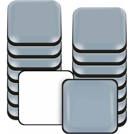 Lot de 16 patins en téflon 40mm – Glisseurs autocollants pour meubles – Protection sols contre rayures – Pour chaises et canapés