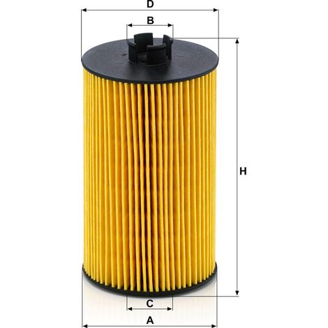 Filtre hydraulique type cartouche Mann Filter HU931/7x