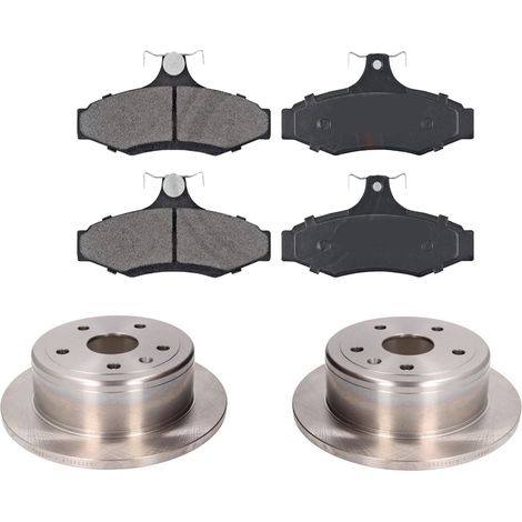 KIT FRENI POSTERIORI compatibile con DAEWOO LEGANZA (KLAV) - DISCHI + PASTIGLIE OEM: FDB1336 / 16925 /SOSTITUZIONE DIRETTA/BASSA POLVERE/SILENZIOSO (1/5)
