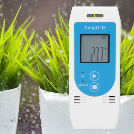 USB-LCD-Datenlogger für Temperatur und Luftfeuchtigkeit mit PDF-Export und GPS (1/5)