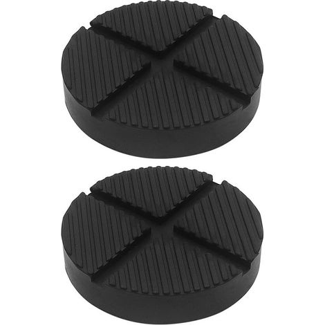Dailygoods Wagenheberständer 2 Stück Strapazierfähiges Gummi Bodenschutz Maximale Tragfähigkeit 4 Tonnen Ideal für Fahrzeugwartung Wagenheber (1/5)