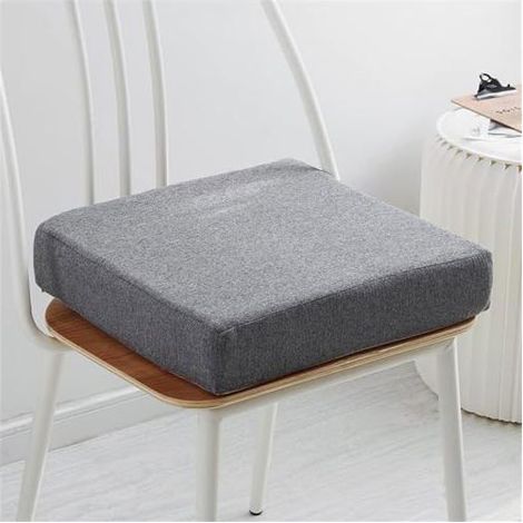 Coussin Siège Mousse Mémoire 45x45cm, Antidérapant Intérieur Extérieur, Bureau Canapé Voiture (1/3)