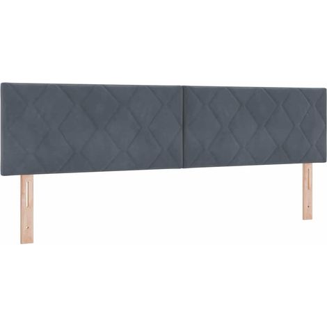 Maison Exclusive - Testiera Grigio scuro 180 cm Velluto