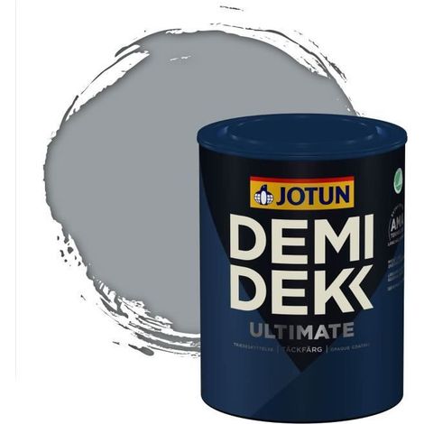 Peinture Bois - DEMI DEKK ULTIMATE - Satinée - RAL 7040 - 0,75L - Gris Fenêtre (1/2)