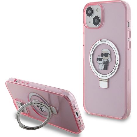 Karl Lagerfeld MagSafe Pink iPhone 15 Hülle (1/5)
