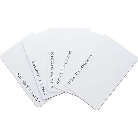 White Proximity Access RFID Card 125KHz 0.9mm (1/5)