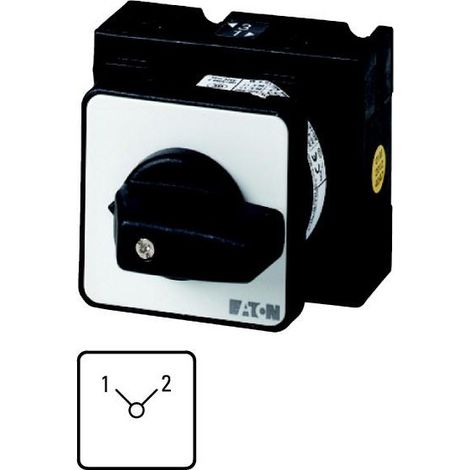 Inverseurs Contacts: 8 32 A plastron: 1-2 90 ° à accrochage encastré 000059465 EATON T3-4-8223/E