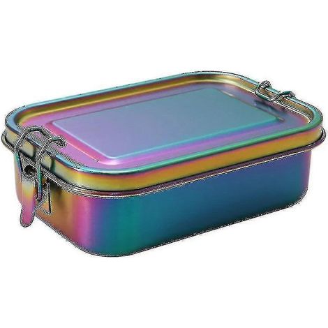 Boîte à lunch en acier inoxydable étanche (arc-en-ciel) (1/4)