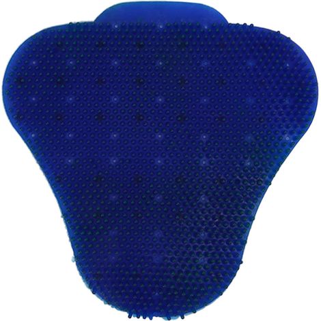 Boule parfumée anti-éclaboussures pour urinoir - Écran déodorant triangulaire bleu pour toilettes hommes (1/5)