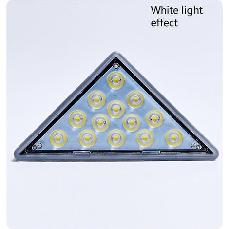 Lot de 4 lampes solaires d'escalier extérieures, sans fil, résistantes à la pluie, lumière blanche. (1/5)
