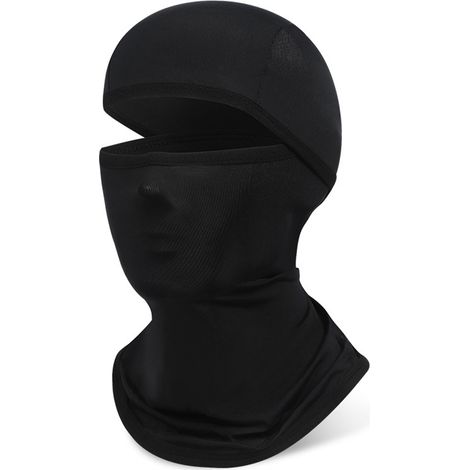 Cagoule couvre-visage unisexe en soie glacée respirante, capuche solaire été vélo extérieur pêche moto (1/5)