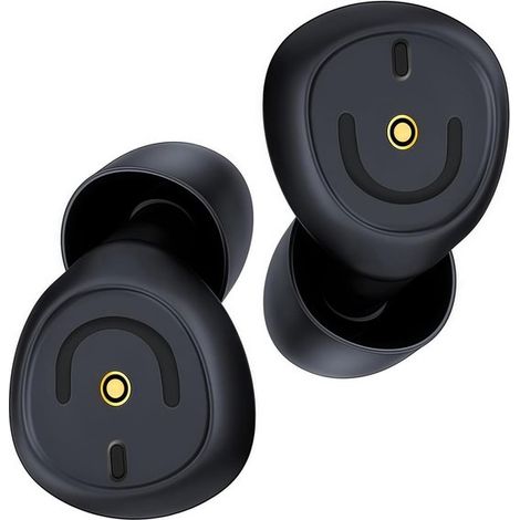 Lot de 4 paires de bouchons d'oreille – 50 dB – Silicone – Lavables – Noirs – Sommeil et étude (1/5)