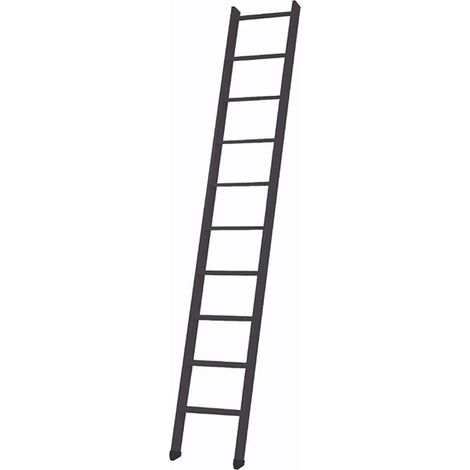 Echelle de meunier Noir RAL 9005 - Hauteur à atteindre 2,85m - EC-MEZZ-285-N
