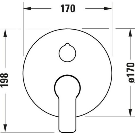 DURAVIT DC4210012010 D-Code Mitigeur de douche encastré à levier unique (1/2)
