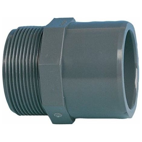 Embout mixte ø 50 intérieur et ø 63 mm  extérieur -1 1/2 pouce PVC - jardiboutique