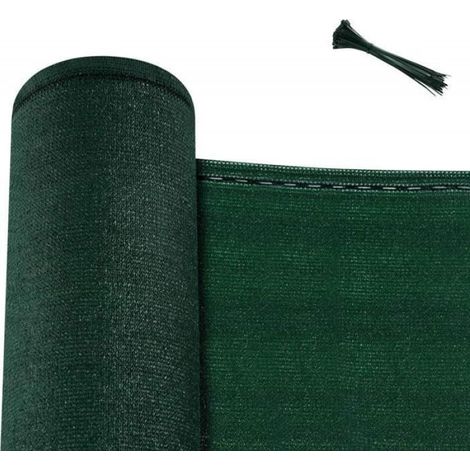 Brise Vue Jardin, 1,2x15 m, Clôture Brise Vue Balcon, en PEHD 180g/m², Protection Contre Vent, Soleil, Vert W0UETT0076 (1/5)
