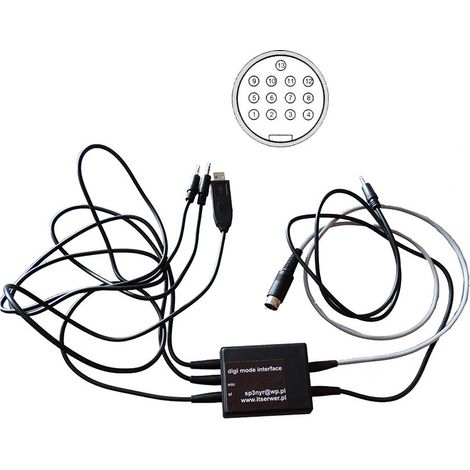 Interfaz DIGI ICOM de 13 pines para IC-7000, IC-703, IC-706, IC-706mkII, IC-706mkIIG, IC-7100, IC-718, IC-7200, IC-7300, IC-7410, IC-9100, IC-970A, IC-970E, IC-970H