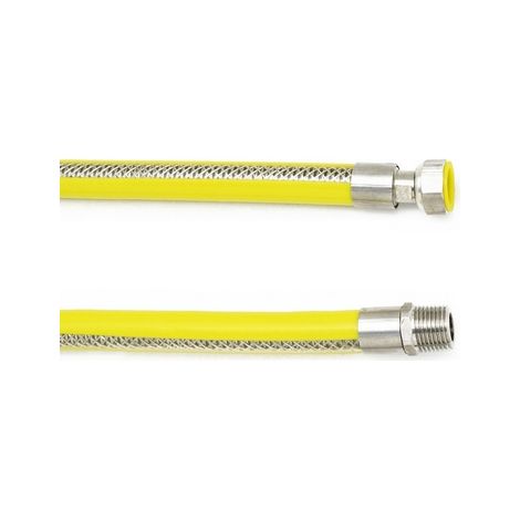 TUBO FLESSIBILE IN ACCIAIO MF PER GAS- cm 125- ATON- pezzi 1