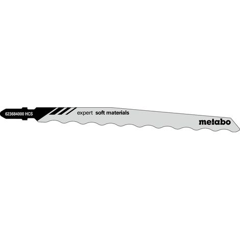 Hojas  de sierra  calar  expert  Nutz-L.126mm  HCS  rectificadas  onduladas  3  piezas  Metabo