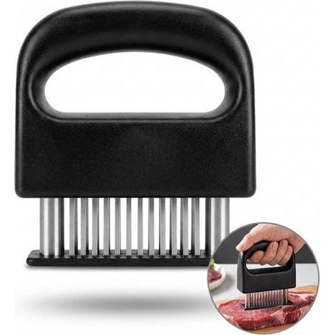 Attendrisseur de viande – 48 lames inox – Perforateur – Bœuf, poulet, porc, poisson – Cuisine (1/5)