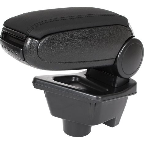 Renault Megane IV 2015 – Armlehnen-Set aus schwarzem Kunstleder + Montagesatz