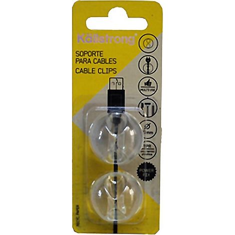 SOPORTE P/CABLE TRANSPARENTE