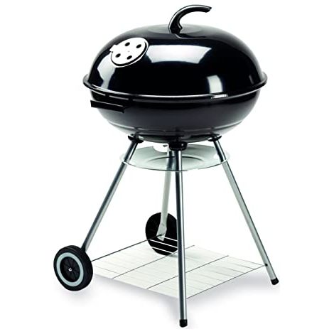 Giardino Barbecue Tondo 56cm Carbone Legna Carbonella Carrello Griglia Grigliata (1/3)