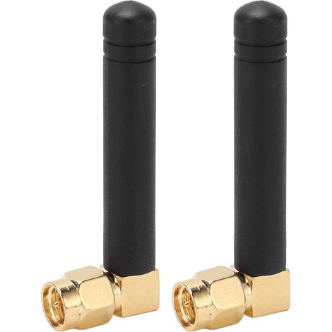 2 pièces Antenne WIFI SMA Mâle Aiguille Interne 315MHz 3DBI Étanche 50W Rotatif 360° Tête Coudée pour Réseau (1/5)