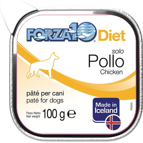 Forza10 Dog Solo Diet Pollo - Forza10 Dog Solo Diet Pollo - Vaschetta Da 100 Gr