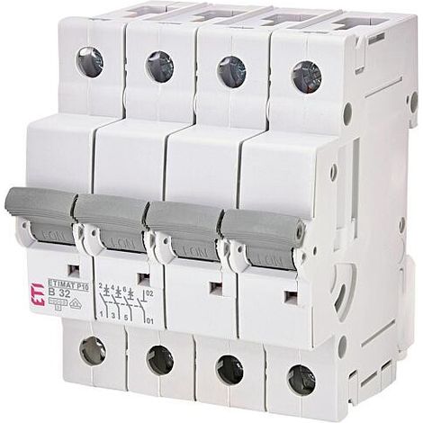 ETI Disjoncteurs automatiques ETIMAT P10 3 pôles + N, 10kA, B32, REG