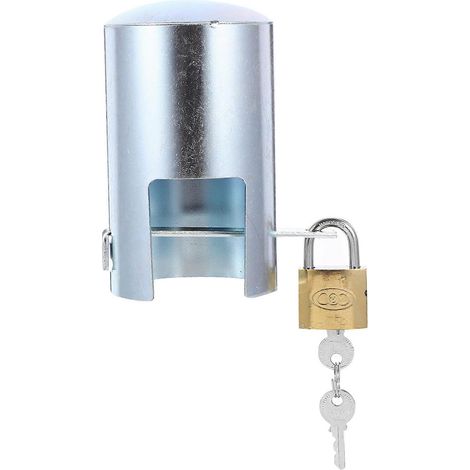 Système de verrouillage de sécurité en fer pour robinet de jardin extérieur (4 jeux) (1/5)