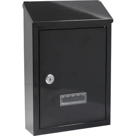 CASSETTA POSTALE 'NINFEA' cm 20,5x6,8x H.30 - grigio antracite - KASART