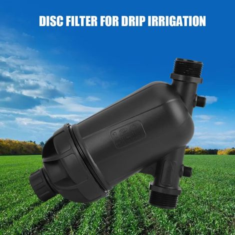 Filtre à disque pour irrigation goutte à goutte (rouge) 120 mesh, niveau de filtration 130 microns, interface G1, pour jardin et ferme