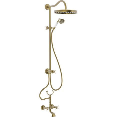 CONJUNTO DE GRIFO BIMANDO MURAL DE 3 VÍAS PARA BAÑERA Y DUCHA (1/2)