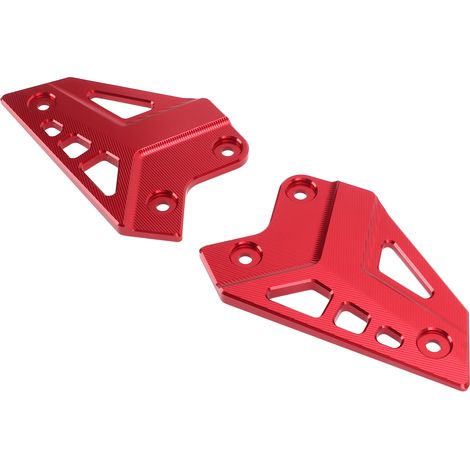 Repose-pieds Moto Protection Plaque Talon Arrière Garde Aluminium Alliage Remplacement Z900 2017-2021 Rouge (1/5)
