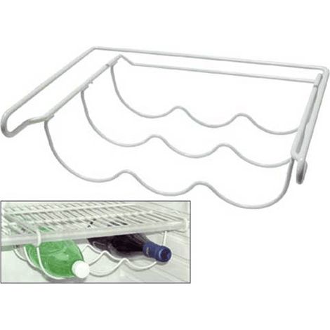 Support bouteilles horizontal universel pour réfrigérateur – Compatible Electrolux – Métal blanc – Longueur 330 mm – Profondeur 305 mm – Hauteur 115 mm - M4RHBH01