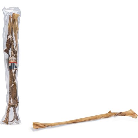 Lot de 3 peaux de tête de bœuf 70-80 cm – 100 % naturel, riche en protéines – Friandise pour chien, favorise l'hygiène dentaire – Beeztees