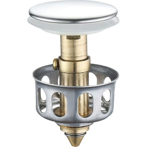 Bonde universelle lavabo cuisine salle de bain avec filtre panier anti-bouchon
